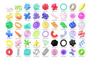 Playful Abstract 3D Shapes, a Graphic by LarysaZabrotskaya (Thumbnail 2 of 10)