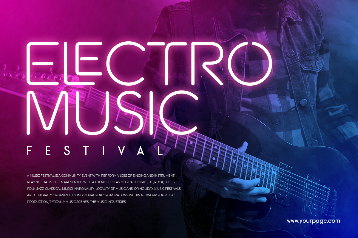 Newon - Modern Neon Light Font, a Sans Serif Font by Hamz Studio (Photo 14 of 16)