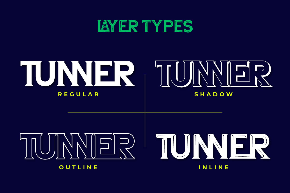 Latunner - Gaming Display Font, a Serif Font by twinstd (Photo 3 of 10)