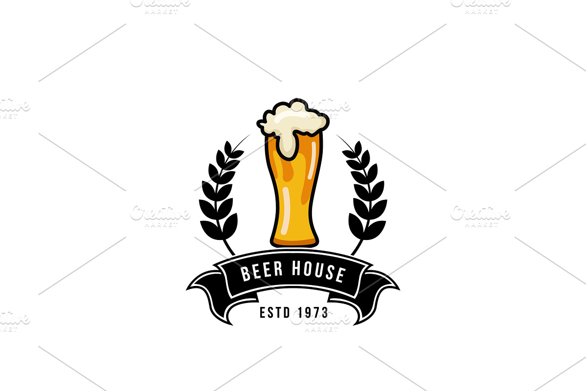 Beer House Logo Design, a Branding & Logo Template by AlvinStd