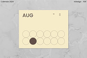 Minimalist Calendar 2024 (InDesign), an Object Graphic by Kessens (Thumbnail 18 of 28)