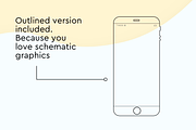 Minimal Iphone mockup for Sketch, an iPhone Mockup by Marinastu (Thumbnail 3 of 3)