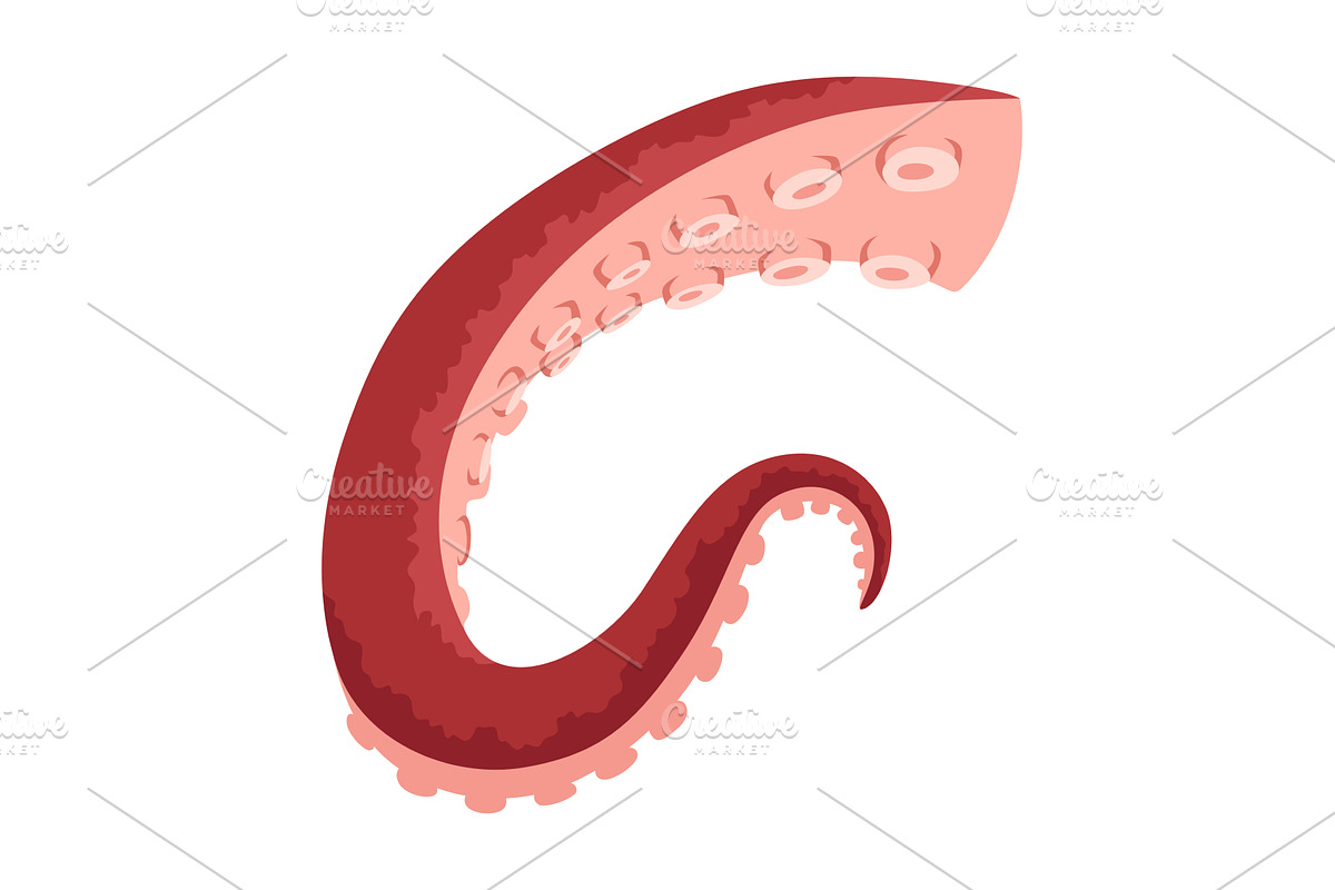 Octopus tentacles or sea squid icon, an Animal Illustration by the8monkey