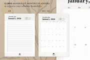 Elegant Calendar & Planner Set 2026, a Stationery Template by Garden in frame (Thumbnail 6 of 8)
