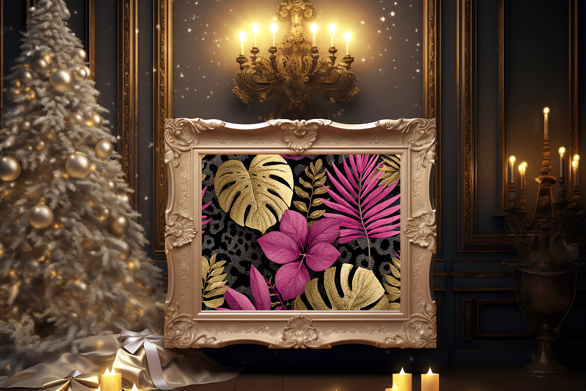 Pink and Gold Leopard Digital Paper, a Pattern Graphic by LA Design (Photo 8 of 10)