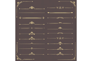 Set of Vector Horizontal Patterns, a Decorative Illustration by FineArtStudio