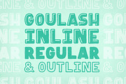 Goulash 3-Font Family, a Font by Satchel & Sage (Thumbnail 2 of 9)