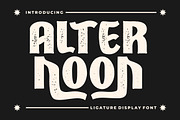 Alternoon - Ligature Display Font, a Sans Serif Font by PutraCetol Studio (Thumbnail 1 of 12)