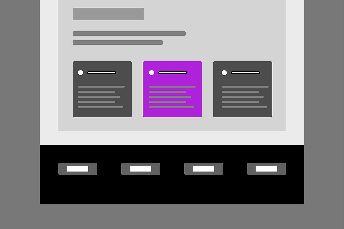 Editable Web Design Wireframe Layout, a Wireframe Template by MightyDesign (Photo 6 of 9)