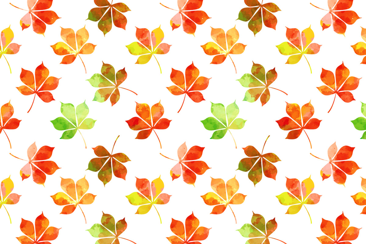 Set of autumn leaves+patterns., a Decorative Illustration by Della_Liner (Photo 3 of 8)