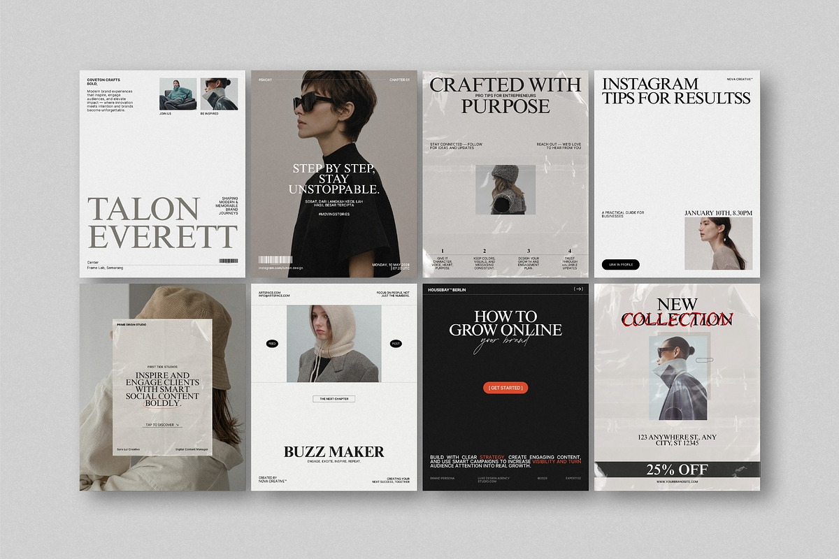 ZUNO | Social Media Kit (III), a Social Media Template by The Aesthetic Studio (Photo 3 of 10)
