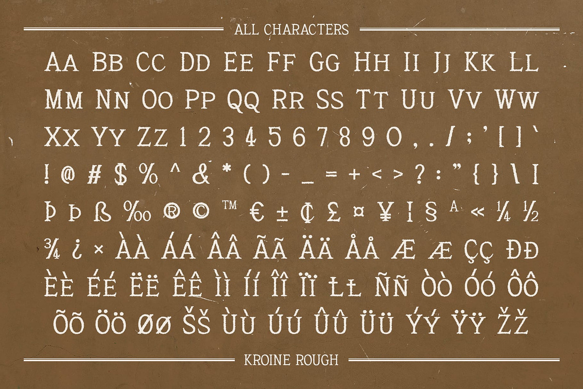 Kroine Rough, a Serif Font by Craft Supply Co. (Photo 8 of 8)