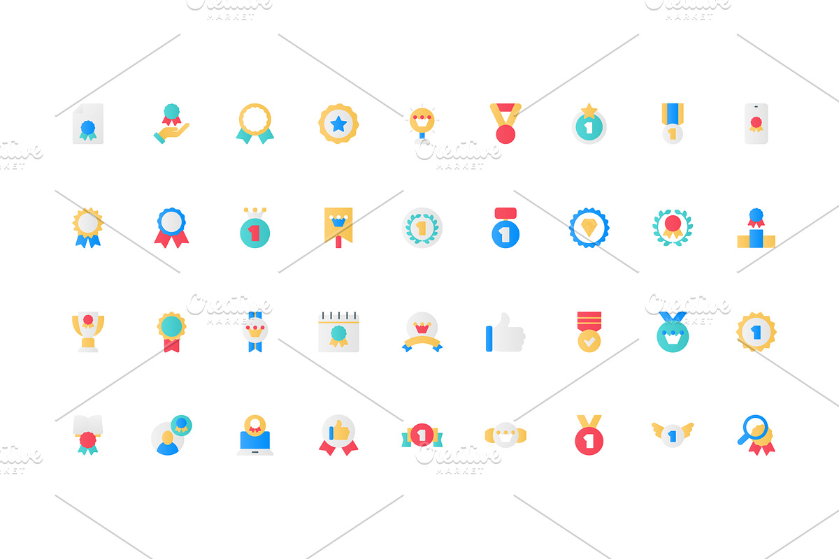 Winners award prize first place icon, an Object Illustration by Lemberg Vector