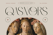 Qasnors Modern Display Serif, a Serif Font by timelesstype.co (Thumbnail 1 of 20)