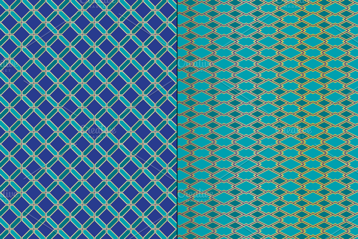 Seamless Moroccan Tile Patterns preview 3