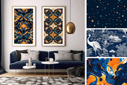 37 seamless blue modern pattern, a Pattern Graphic by ARTOZEN DIGITAL (Thumbnail 3 of 15)