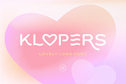 Klopers - Lovely Logo Font, a Font by Sarid Ezra (Thumbnail 1 of 7)