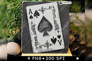 Ace of Spades Symbol Vintage Playing, a Background Graphic by LaseredNinja (Thumbnail 6 of 7)