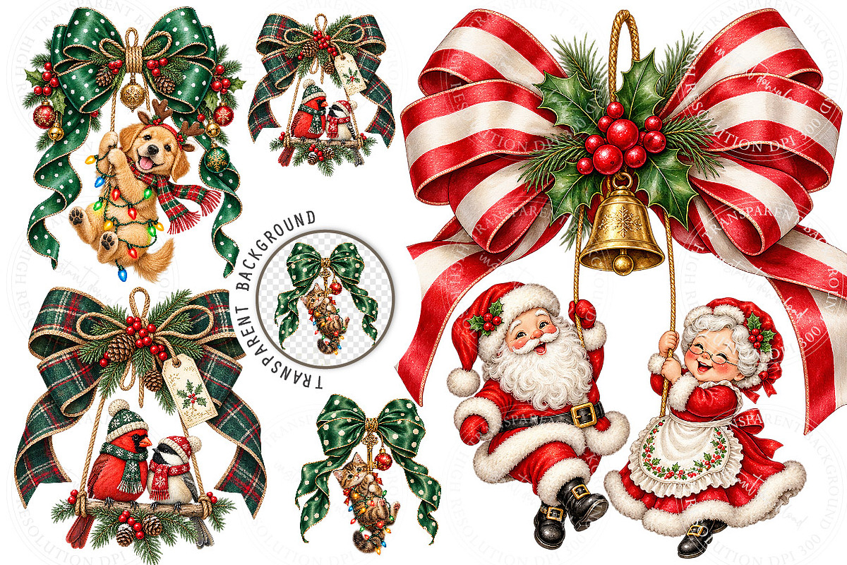Hanging Bow Ornament Sublimation, a Work Illustration by SinaCreation (Photo 1 of 6)
