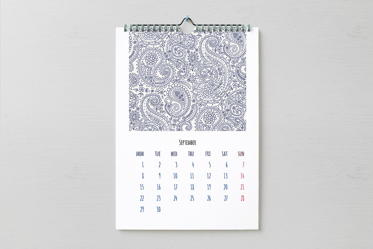 2025 Calendar Template - Paisley, a Stationery Template by Rose Design (Photo 2 of 3)