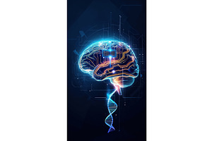 Futuristic digital illustration of a, an Illustration by tilialucida