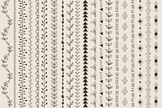 Vector Pattern Brushes Set, a Brush Add-On by LarysaZabrotskaya (Thumbnail 3 of 5)