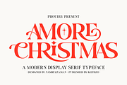 Amore Christmas - Christmas Font, a Serif Font by Keithzo (Thumbnail 1 of 8)