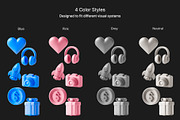 Modern 3D Icons Set, an Icon by GraphicWave (Thumbnail 3 of 4)