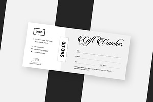 Minimal Gift Voucher Template