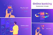 Online Banking & Payments, a Finance Illustration by Julia Tim (Thumbnail 1 of 5)