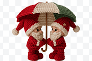 Christmas Santa Crochet Clipart Bund, an Object Graphic by Cut File (Thumbnail 4 of 5)