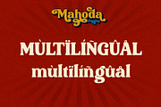 Mahoda Display Retro Serif Font, a Serif Font by Multype Studio (Thumbnail 10 of 11)