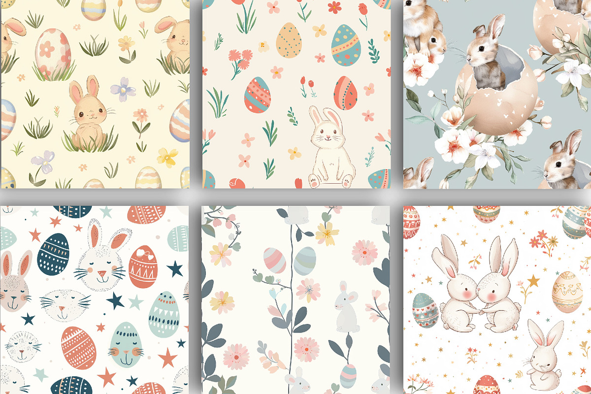 Cute Easter Painted Seamless Pattern, a Pattern Graphic by DreamCafeArt (Photo 2 of 7)