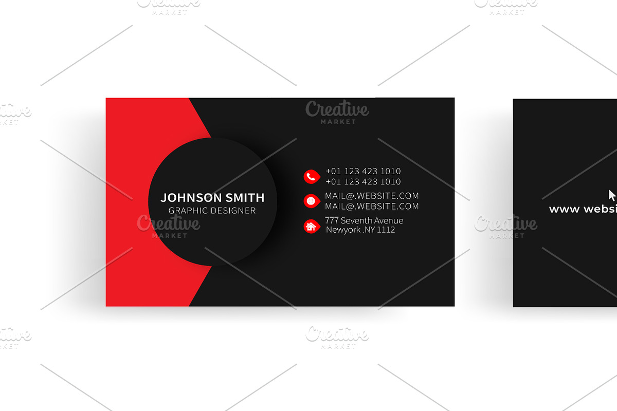 Business card design template, a Graphic by Jkgraphicclick (Photo 2 of 2)