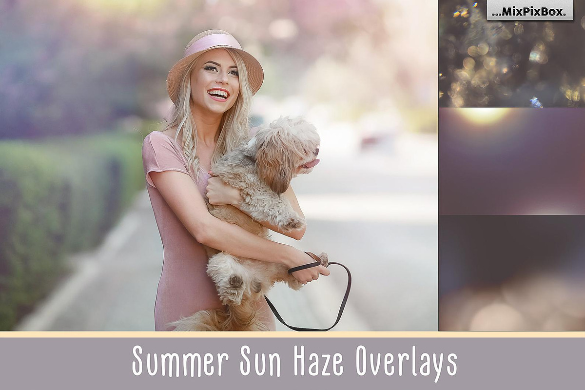 Summer Sun Haze Photo Overlays, a Layer Style Add-On by MixPixBox (Photo 1 of 8)