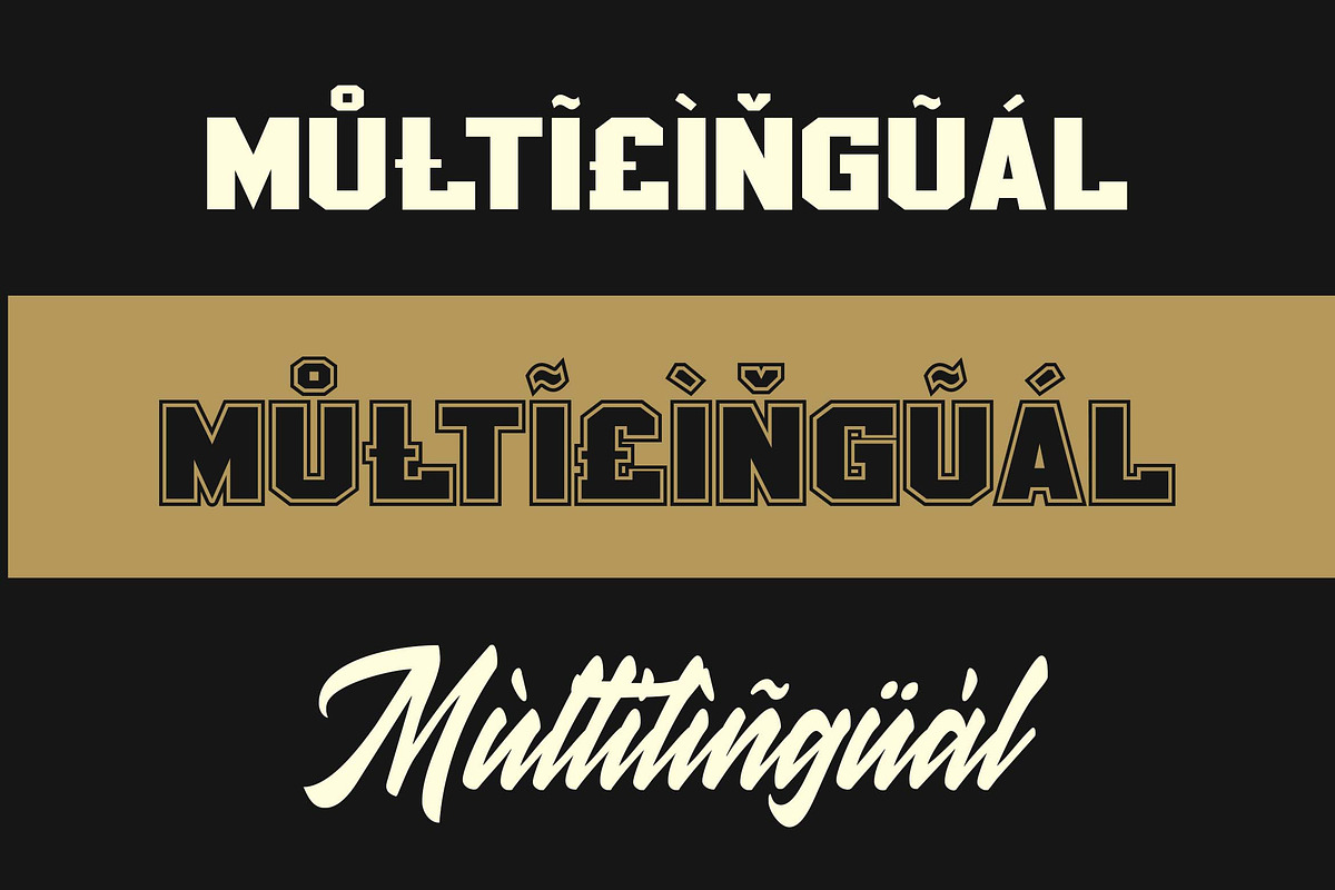 Golden Varsity a College Duo Font, a Slab Serif Font by Blankids Studio (Photo 13 of 14)