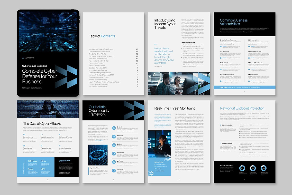 Ebook & Digital Magazine Template preview 2