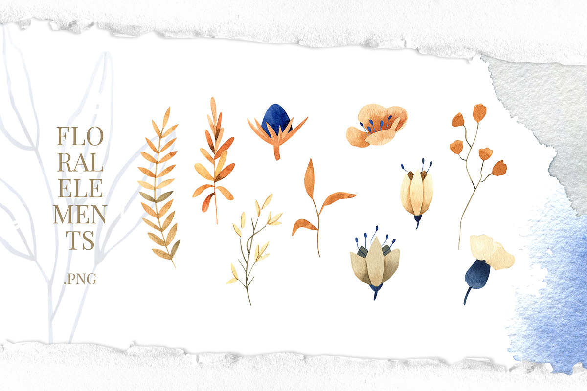 Deep Blue Alphabet Watercolor Set, a Work Illustration by Julia M. Watercolor (Photo 7 of 17)