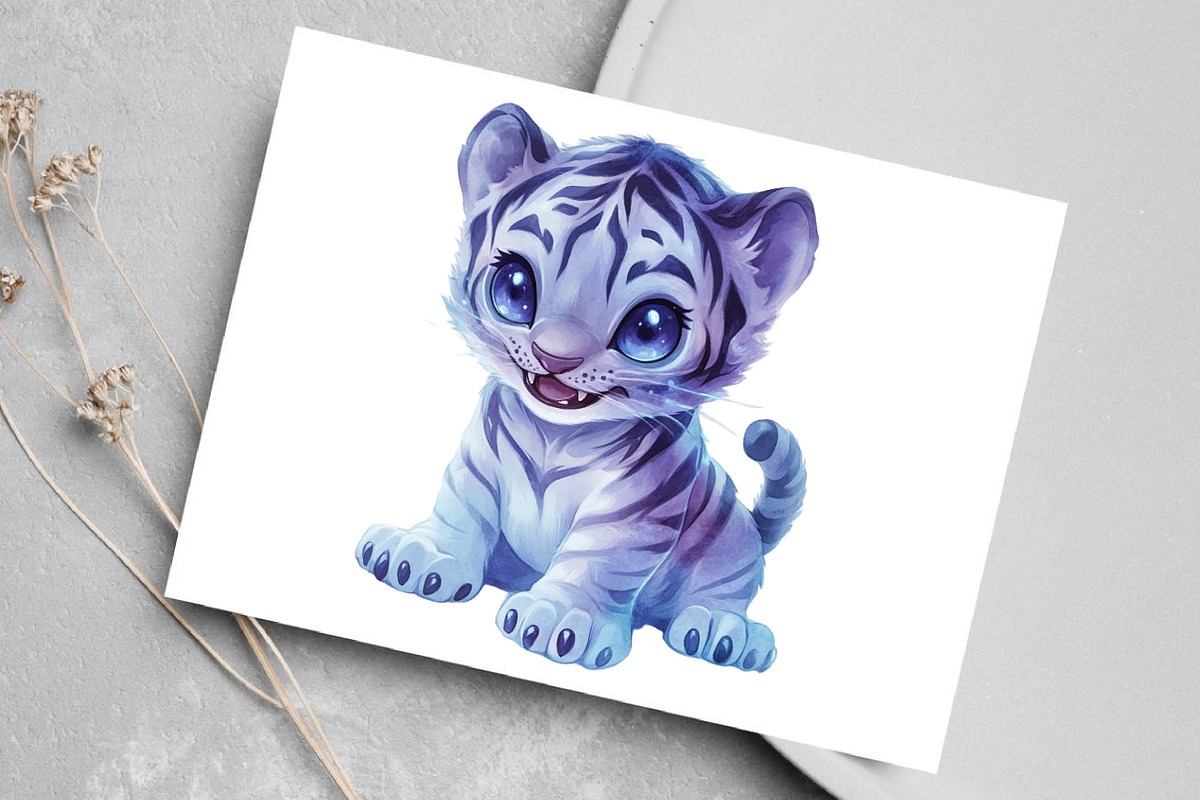 Watercolor Cute Evil Animals Clipart, an Illustration by Canvas Craft (Photo 4 of 7)