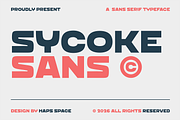 Sycoke Sans Bold Sans, a Sans Serif Font by Haps Space (Thumbnail 1 of 14)