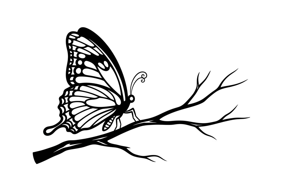 Butterfly Branch SVG Bundle, an Illustration by Creativeshirt (Photo 26 of 31)