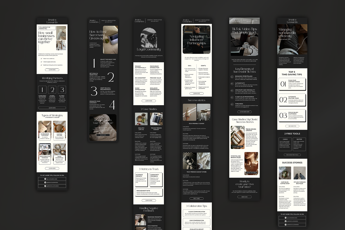 Social Media Manager Newsletters, an Email Template by Meraki Templates (Photo 7 of 9)