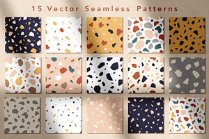 Terrazzo 15 Seamless Patterns