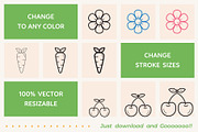 Spring and Easter Outline Icons, an Outline Icon by Sargatal (Thumbnail 3 of 4)