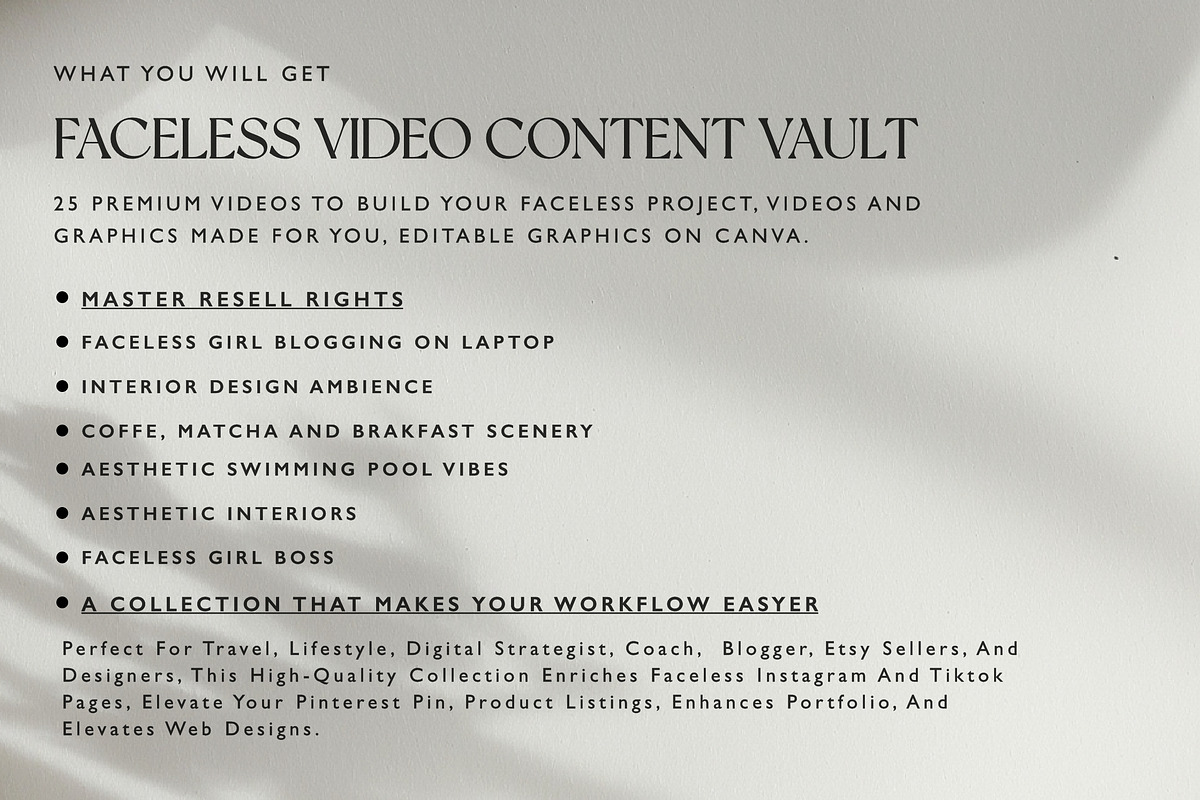 25 Faceless Reels Templates MRR, a Social Media Template by Blank Studio (Photo 6 of 6)
