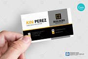 Construction Canva Business Card 06, a Business Card Template by PSDPixel (Thumbnail 4 of 4)