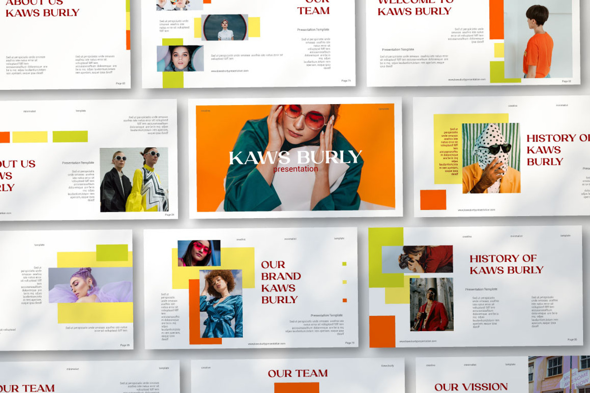 Kaws Burli Powerpoint Template, a Presentation Template by nyilstudio