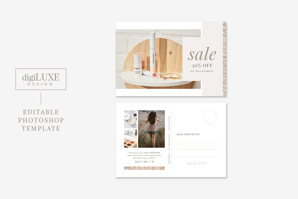 Feminine Postcard Set, a Card Template by Digiluxe (Photo 4 of 5)