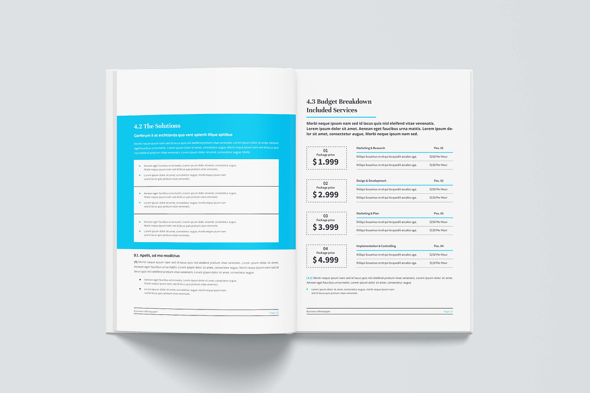 White Paper | Canva, Word, & Indd, a Brochure Template by obayes (Photo 19 of 30)