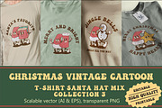Christmas Santa Hat Mix Cartoon, an Illustration by vectstudio (Thumbnail 1 of 5)